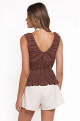 Scoop v neckline  top